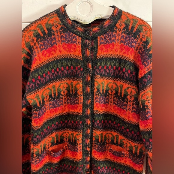 🧡ARCOHI’S – Cardigan en alpaga à motifs – Taille L (voir mesures) - Picture 5 of 10